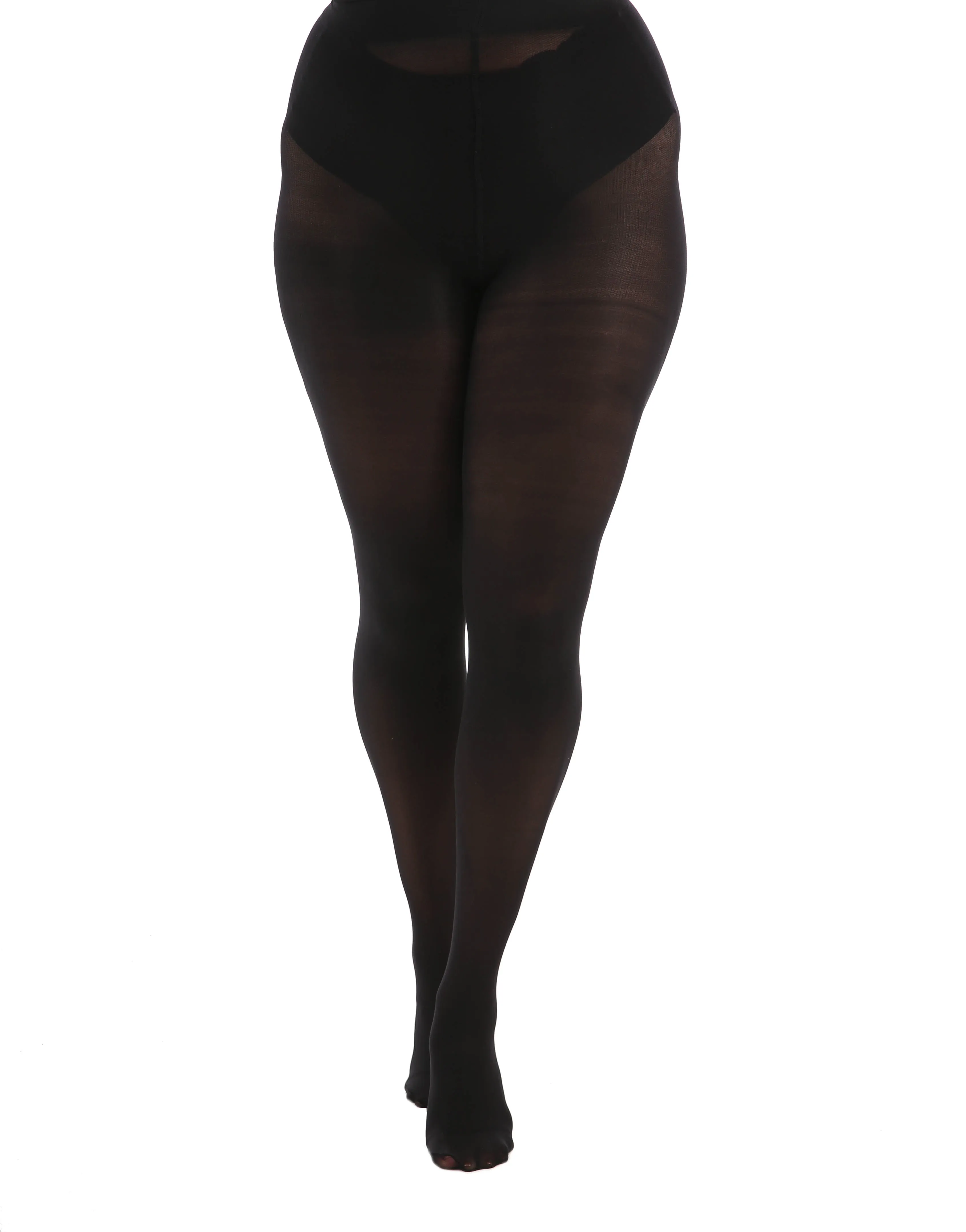 50 Denier Opaque Curvy Super Stretch Recycled Yarn Tights