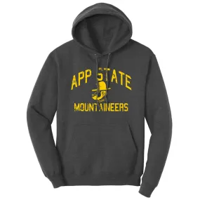Appalachian State Mountaineers Retro Distressed Vintage Adult Unisex Lightweight Pullover Hoodie Sweatshirt