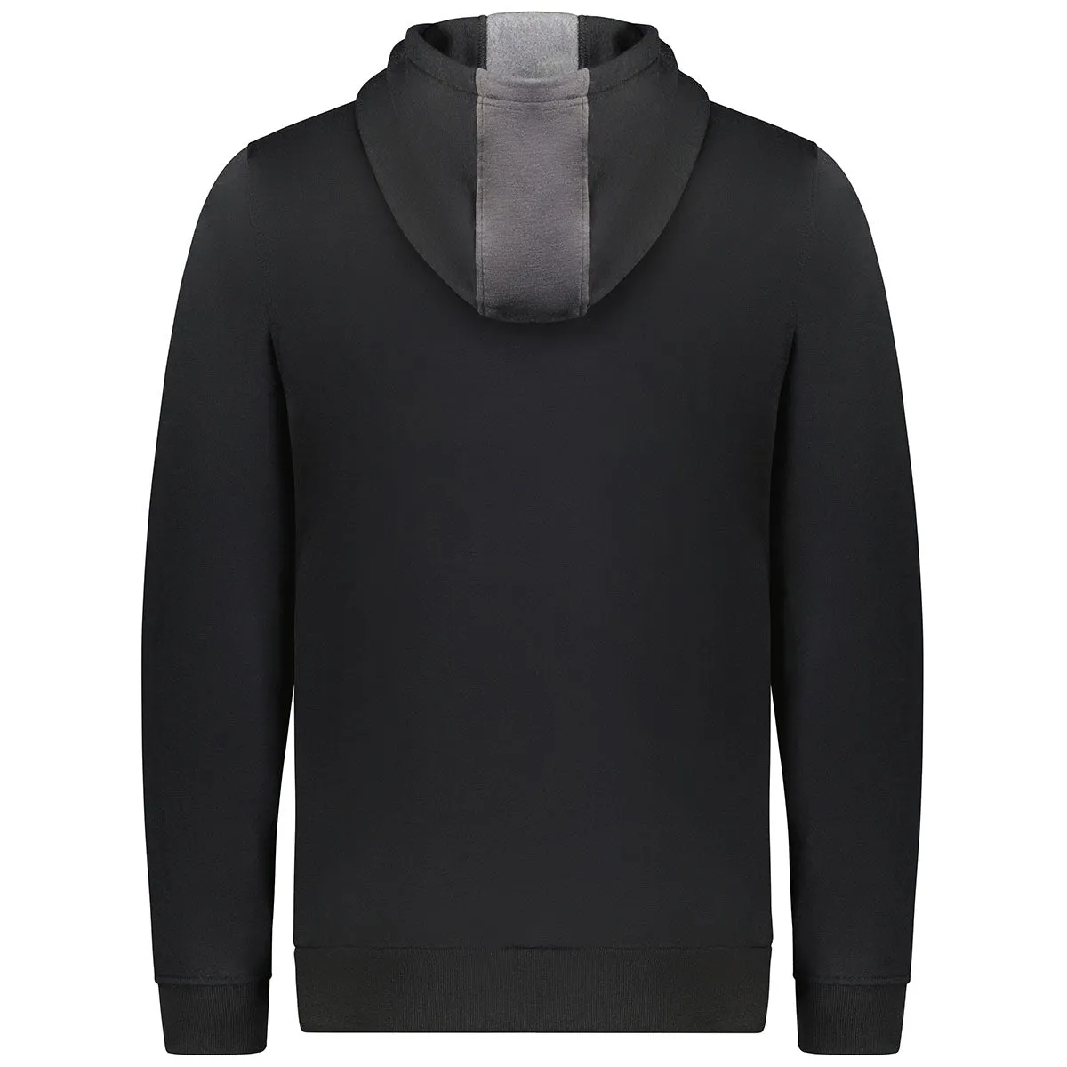 Augusta Sportswear Men's Carbon Heather/Black Three-Season Fleece Pullover Hoodie