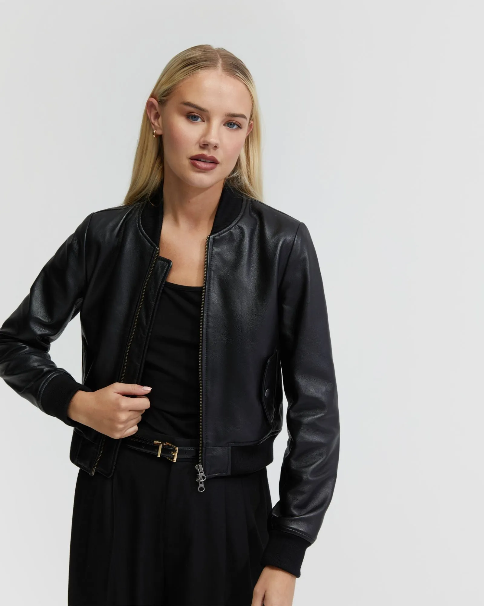 Betty Nappa Leather Jacket