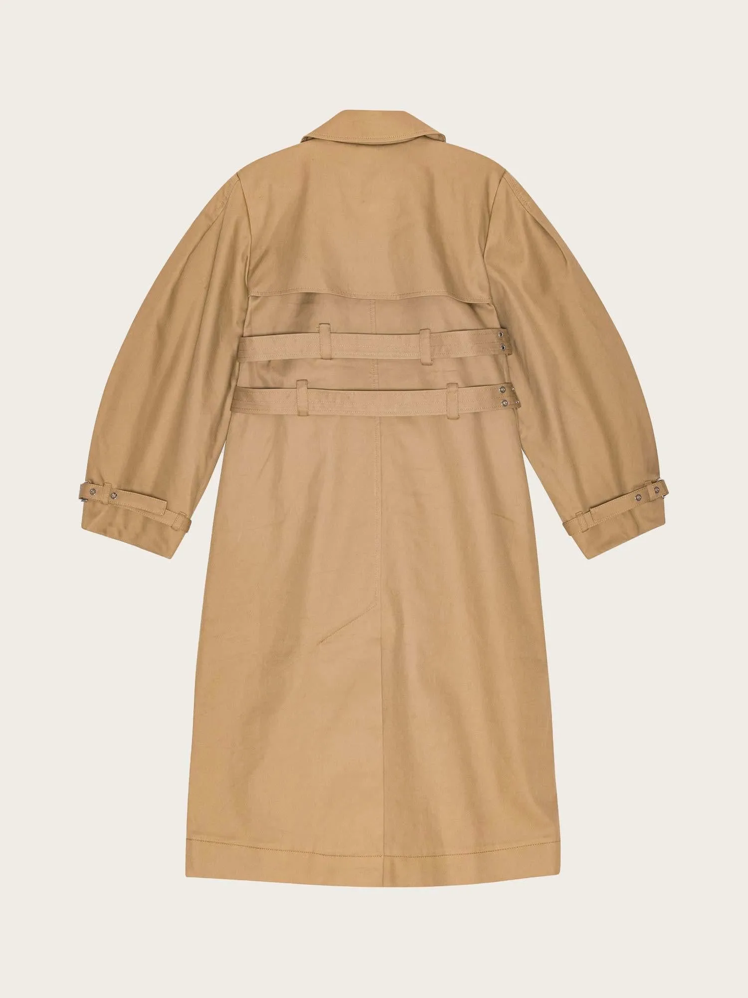 Bonded Cotton Trench Coat - Tiger´s Eye