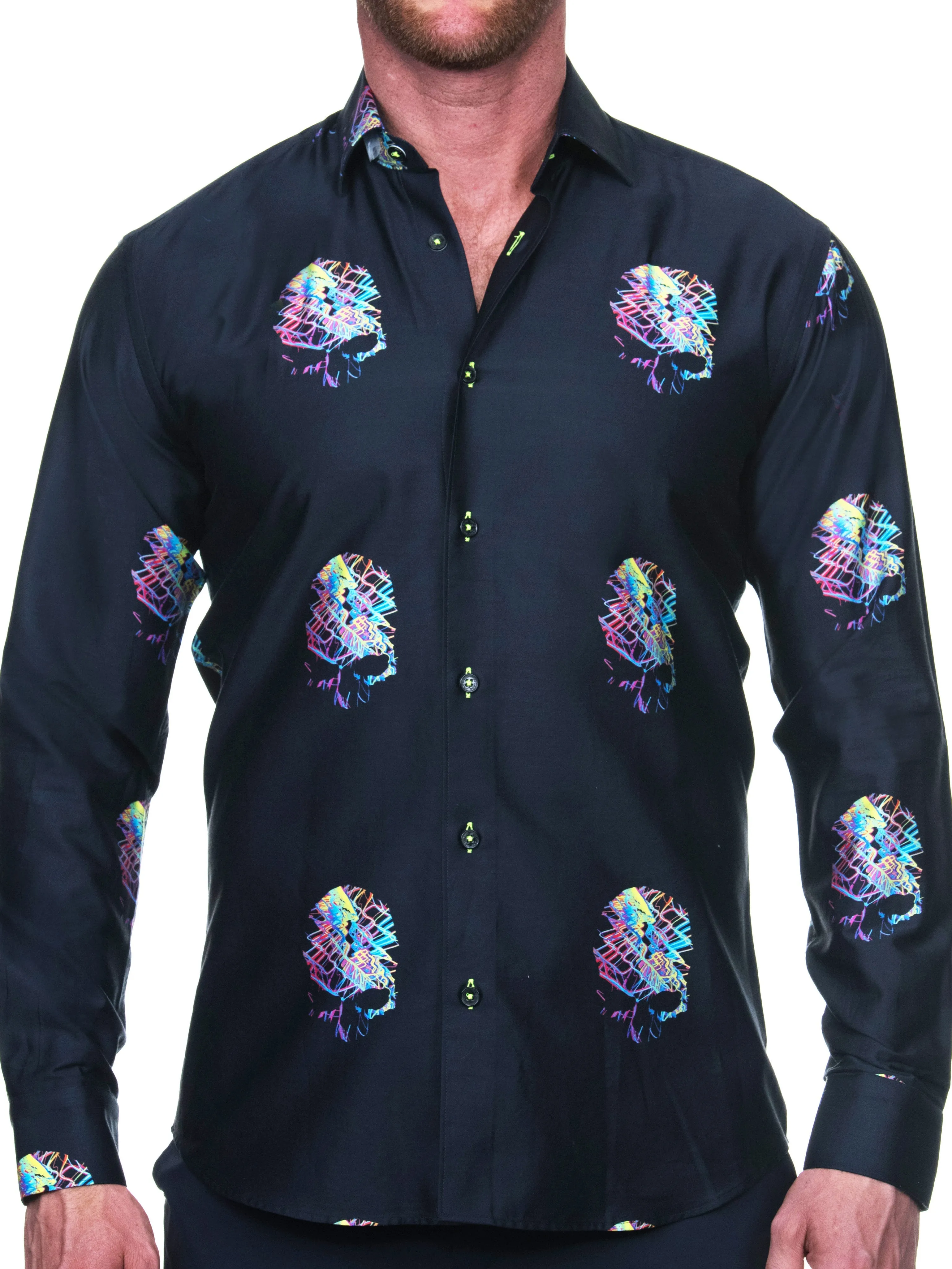 Fibonacci SkullNeon Black