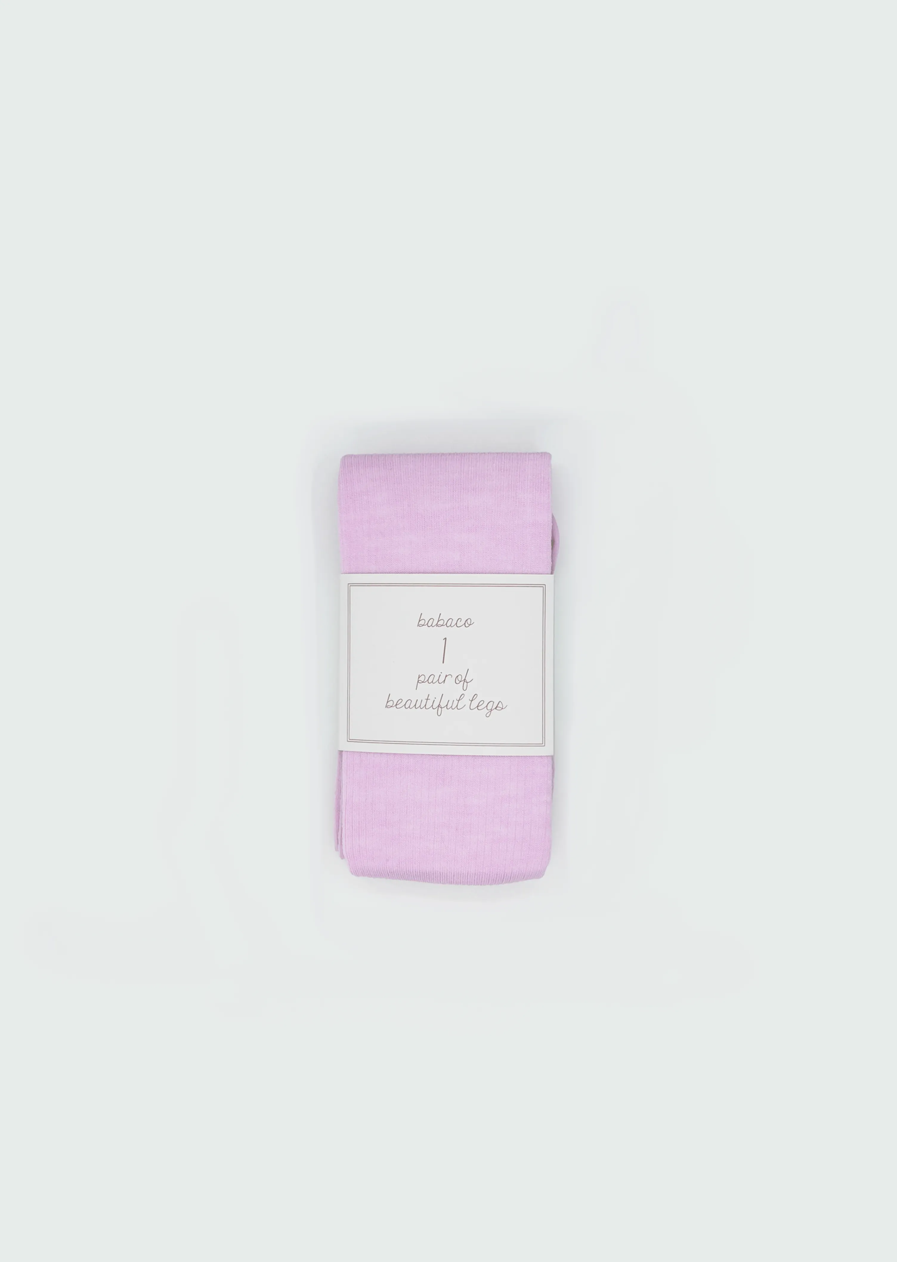 Fine Merino Wool Ribbed Tights — Pink