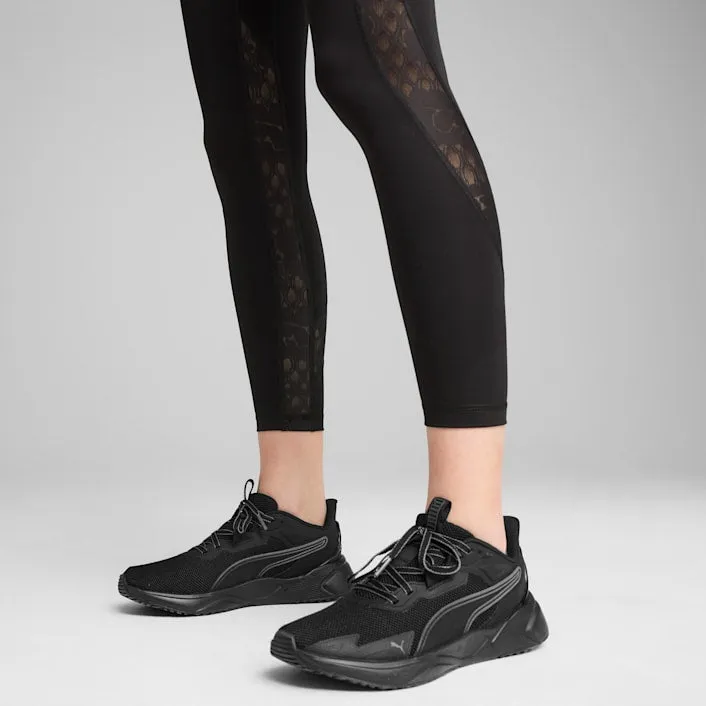 Puma Women's Lace High-Waisted 7/8 Tights Leggings - Puma Black