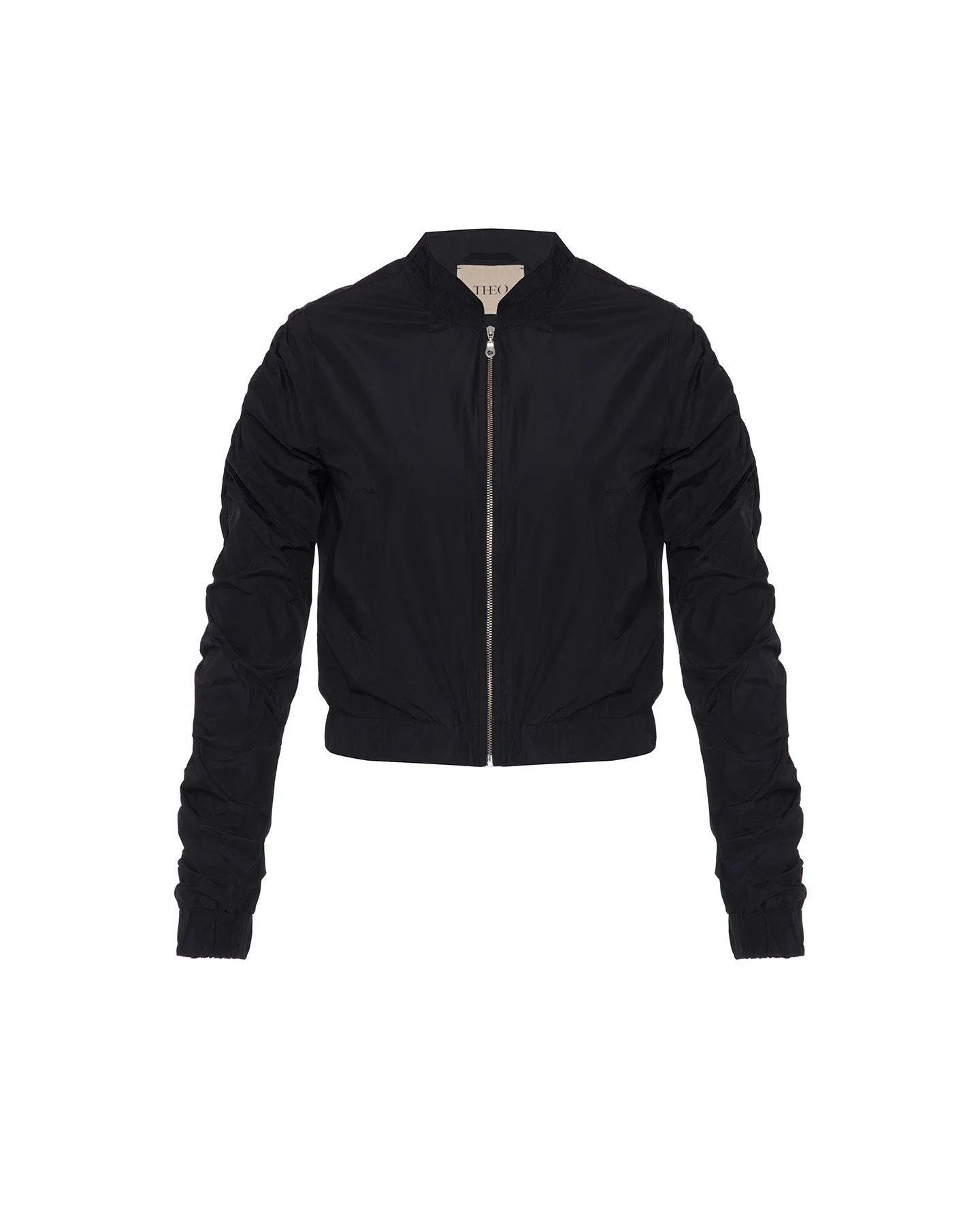 Theia Zip Taffeta Bomber
